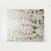 Pastel Floral Garland Wedding Prop Wandteppich (Vorderseite (Horizontal))