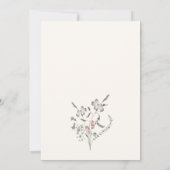 Pastel Floral Geburtstagsparty Einladung (Rückseite)