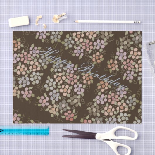 Pastel Floral Gemustert Seidenpapier (Handwerk)