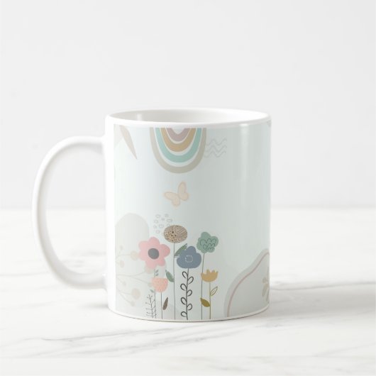 Pastel Floral Growth Mug Kaffeetasse (Links)