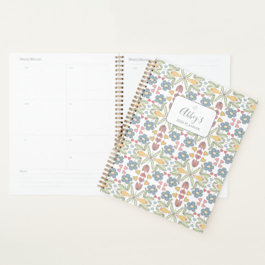 Pastel Floral & Heart Planner for Teens & Tweens Planer (Anzeige)