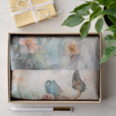 Pastel Floral Highland Cow Decoupage Seidenpapier (Geschenk)