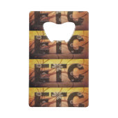 Pastel Floral Hippy ETC abstrakt Geldkarten Flaschenöffner (Vorderseite)