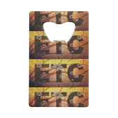 Pastel Floral Hippy ETC abstrakt Geldkarten Flaschenöffner (Rückseite)