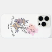 Pastel Floral iPhone 16 Fall - ästhetische Soft Ma Case-Mate iPhone Hülle (Rückseite (Horizontal))