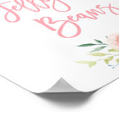 Pastel Floral Jelly Bean Guessing Game Sign 8x10 Poster (Ecke)