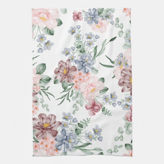 Pastel Floral Kitchen Handtücher (Vertikal)