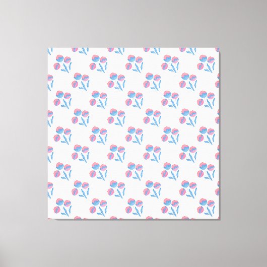Pastel Floral Leinwanddruck (Vorderseite)