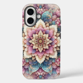 Pastel Floral Mandala Bliss iPhone 16 Hülle