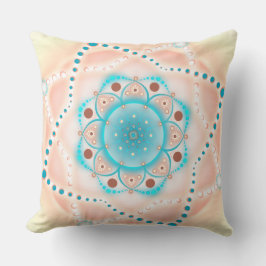 Pastel Floral Mandala Kissen