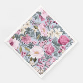 Pastel-Floral-Medley Nahtlose Muster Serviette (Ecke)