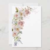 Pastel Floral Modern Bridal Brunch Einladung (Rückseite)