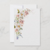 Pastel Floral Moderne Hochzeit Save The Date (Rückseite)