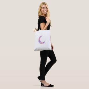 Pastel Floral Mond Tasche - Kawaii Hexe