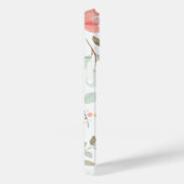 Pastel Floral Monogram iPhone Case (Rückseite / Rechts)