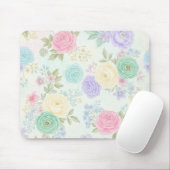Pastel Floral Mouse Pad Mousepad (Mit Mouse)