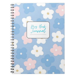 Pastel Floral "My Book Journal"-Notebook Notizblock