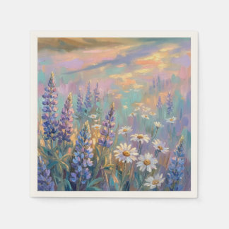 Pastel Floral Napkins for Birthday orWedding Party Serviette