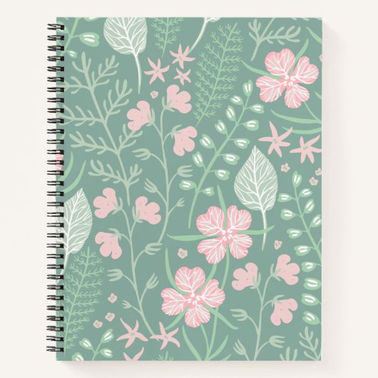 Pastel Floral Notizblock (Vorderseite)