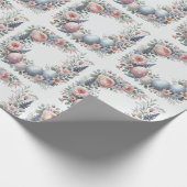 Pastel Floral Ostereier Wrapping Papier Geschenkpapier (Ecke)