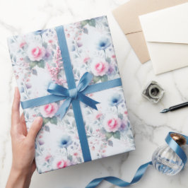 Pastel Floral Osterlust | Niedliches Schleifpapier Geschenkpapier