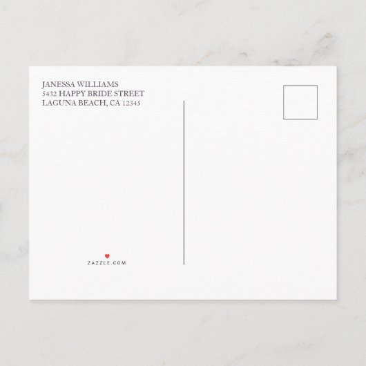 Pastel Floral Pampas Grass Brautparty Einladung (Rückseite)