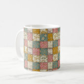 Pastel Floral Patchwork Picnic Pattern (13) Kaffeetasse (Vorderseite Links)