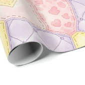 Pastel Floral Patchwork Picnic Pattern (4) Geschenkpapier (Rolleneckpunkt)