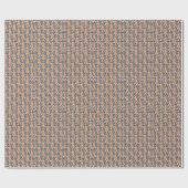 Pastel Floral pattern C01 DGrey BG Geschenkpapier (Flach)