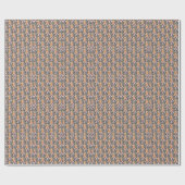 Pastel Floral pattern C01 DGrey BG Geschenkpapier (Flach)
