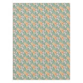 Pastel Floral pattern C01 LGreen BG Tischdecke (Vorderseite)