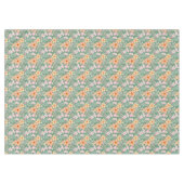 Pastel Floral pattern C01 LGreen BG Tischdecke (Vorderseite (Horizontal))