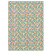 Pastel Floral pattern C01 LGreen BG Tischdecke (Vorderseite)