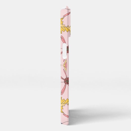 Pastel Floral Pattern– Cute Aesthetic Flower  iPhone Hülle (Rechte Seite)