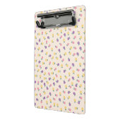 Pastel Floral Pattern – Cute Yellow, Pink & Purple Mini Klemmbrett (Gewinkelt2)