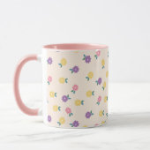 Pastel Floral Pattern – Cute Yellow, Pink & Purple Tasse (Links)