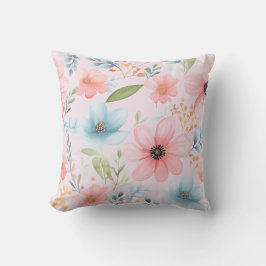 Pastel Floral Pattern Kissen