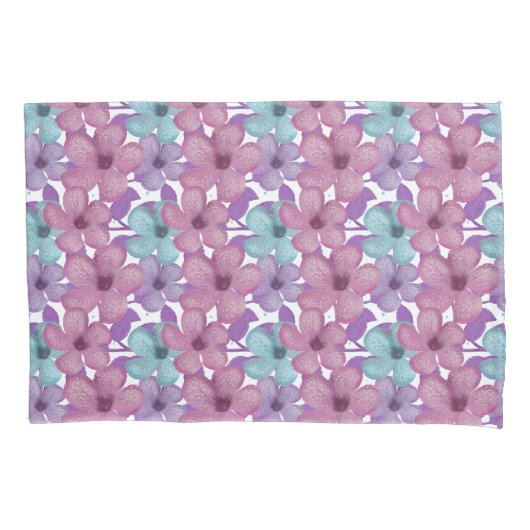 Pastel Floral Pattern Kissenbezug (Vorderseite)