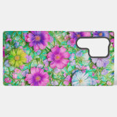 Pastel Floral Pattern Phone Case Samsung Galaxy Hülle (Rückseite (Horizontal))