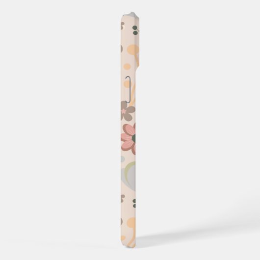 Pastel Floral Pattern– Soft Aesthetic Flower iPhone Hülle (Rechte Seite)