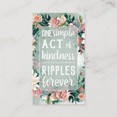 Pastel Floral Pay it Forward Random Act Kindness Visitenkarte (Vorderseite)