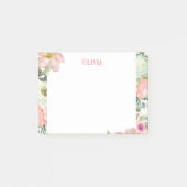 Pastel Floral Personalisiert Post-it Klebezettel (Vorderseite)