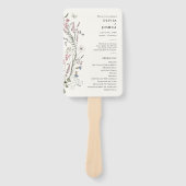 Pastel Floral Programm Fächer (Vorderseite)