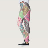 Pastel Floral Quilt Square Leggings (Links)