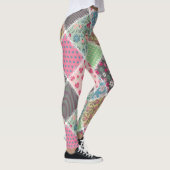Pastel Floral Quilt Square Leggings (Rechts)