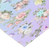 Pastel Floral Rainbow Tischdecke (Schrägansicht)