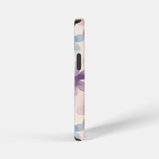 Pastel Floral Retro Hippie Blume iPhone Hülle (Rechte Seite)