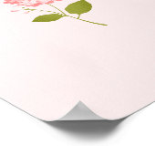 Pastel Floral Ribbon Poster - Soft Girl Ästhetik (Ecke)
