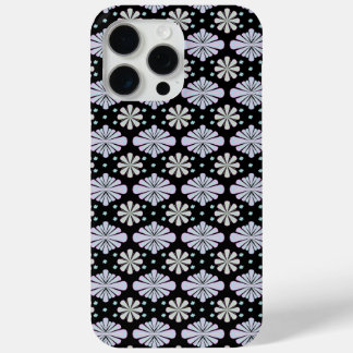 Pastel floral shapes on a black background Case-Mate iPhone hülle