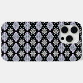 Pastel floral shapes on a black background Case-Mate iPhone hülle (Rückseite (Horizontal))